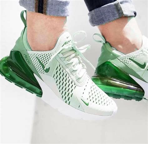 Green Nike Max Air Shoes